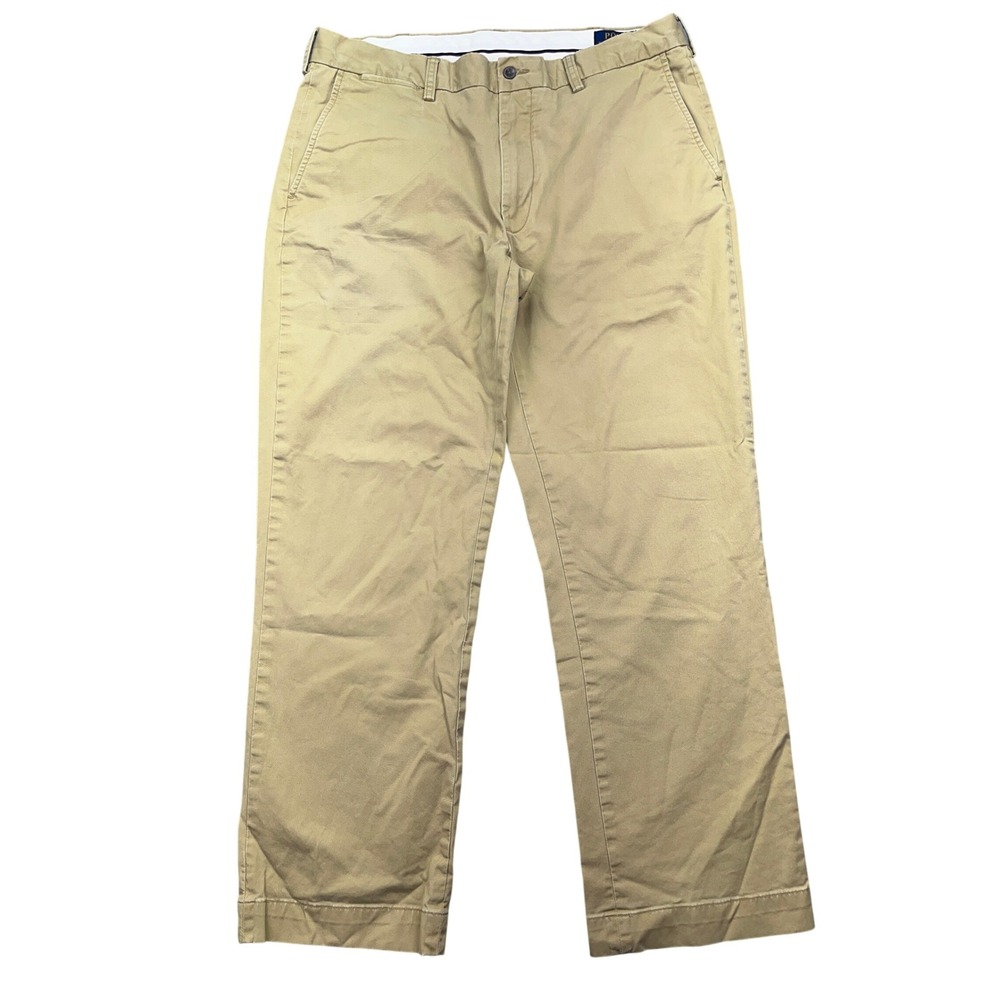 Polo‎ Ralph Lauren Stretch Classic Fit Chino Pants Khaki Beige Mens 35x30